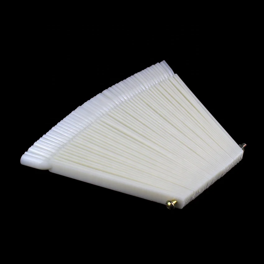 
50 Pcs Clear/Natural False Nail Art Tips Sticks Polish Display 