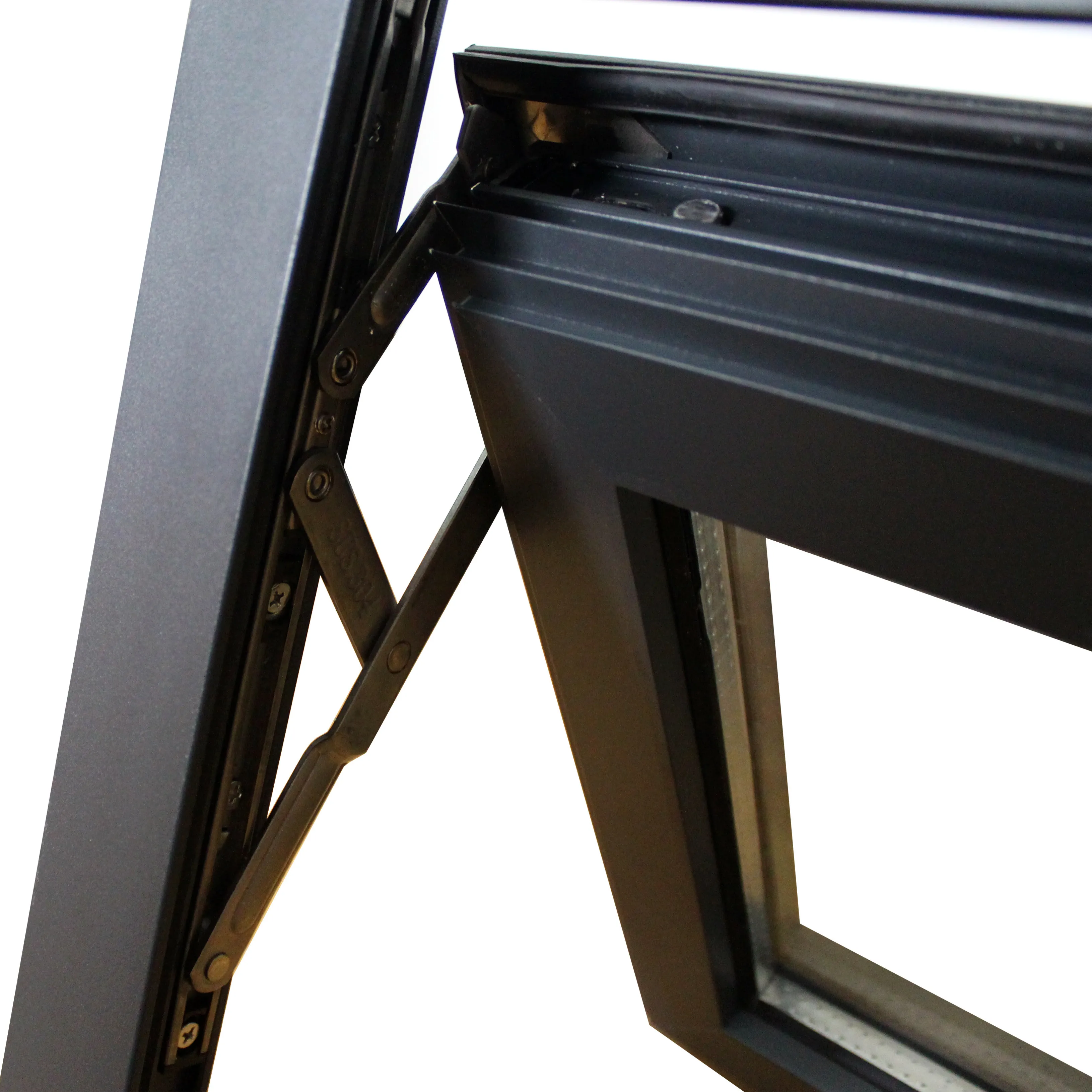 Minglei Black Aluminum Awning Australia Standard Window with Nail fin