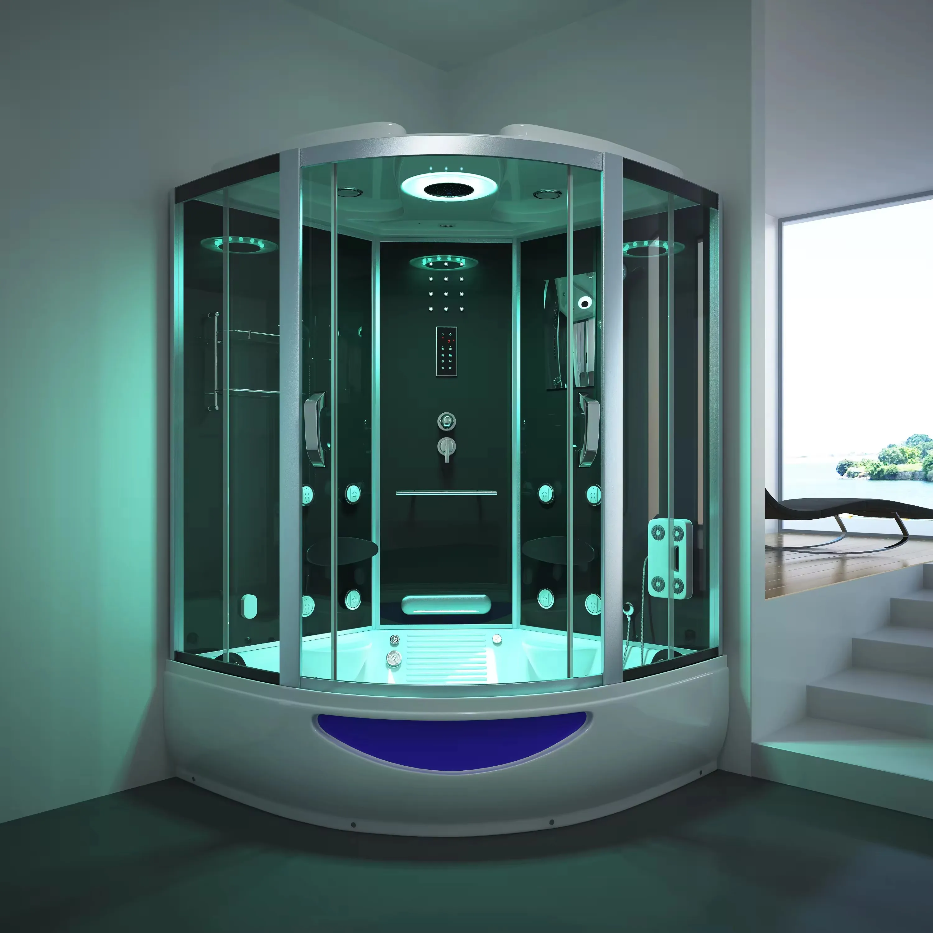 jacuzzier spa bathtub shower cubicle 2 people jacuzzier bathtub with shower steam bath luxury bathtub shower
