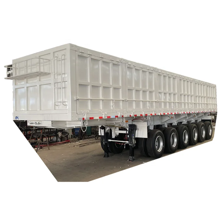 Hot Sale Side Tipper / Rear Dump Semi Trailer 6 Axles Used Dump Truck Trailer