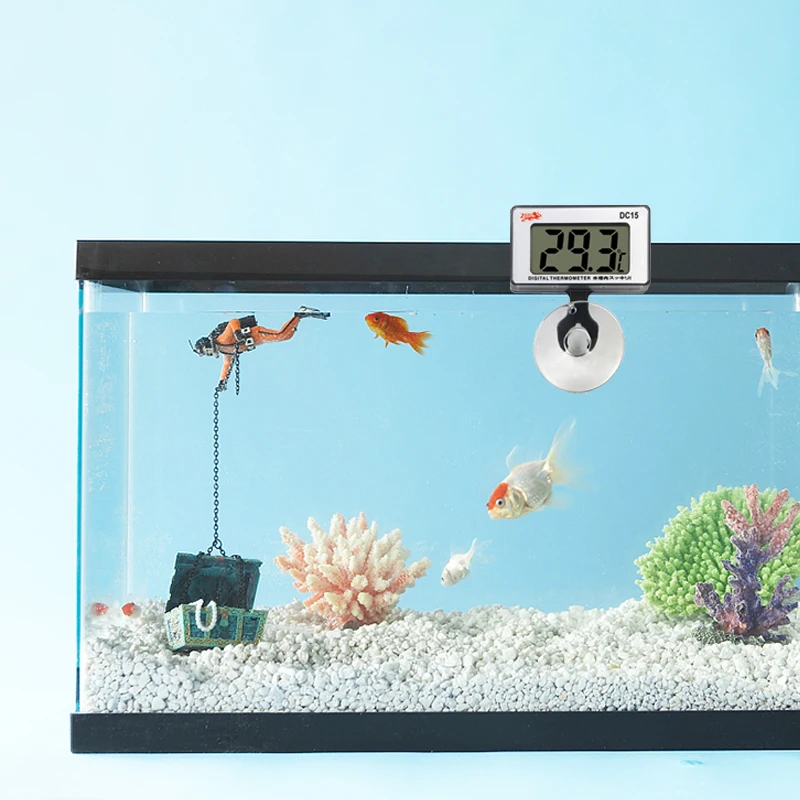 LCD Display Waterproof Inside Fish Tank Water Digital Aquarium Thermometer