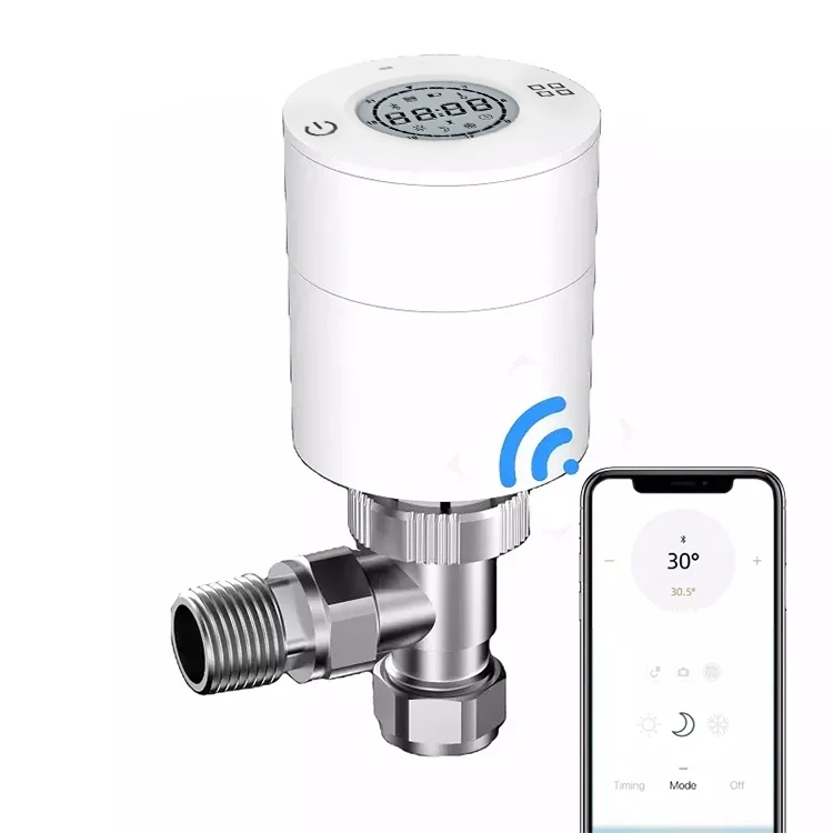 Wholesale Thermostatic Radiator Valve Smart TRV Head 15mmx1/2'  Temperature Controller for Room Control