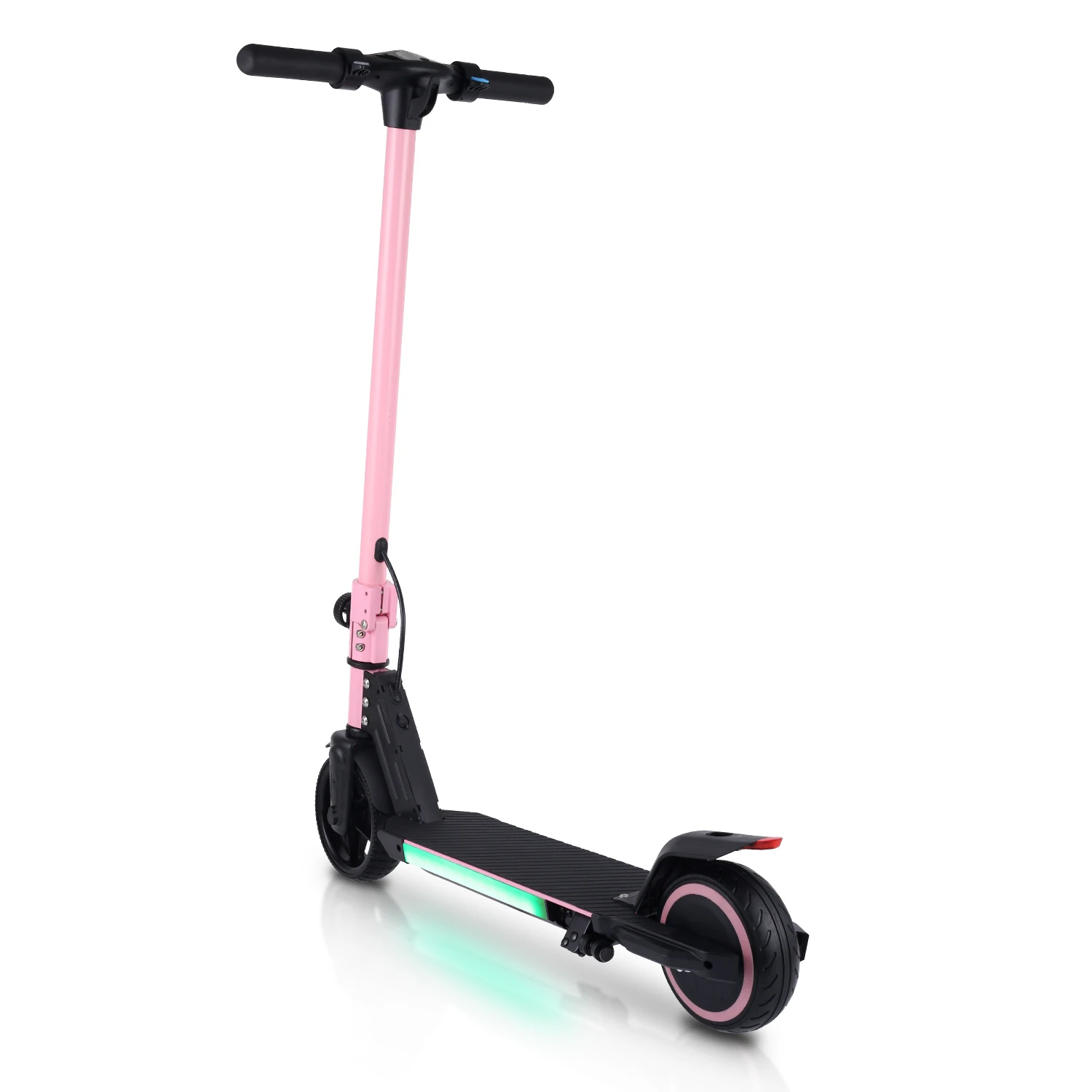 Emoko 6.5 Inch Kick Scooter Kids MAX Speed 16 km Brake Throttle LED Lights Solid Tyre A43 Sensor Electronic Scooter Boys Girls