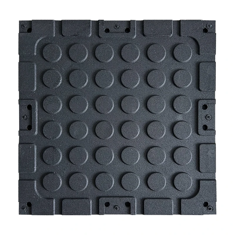 Rubber Floor Tiles High Quality Anti-slip Flooring Gym Roll Balcony Covering Black Garage Rubber Floor Tiles Suitable for Gym