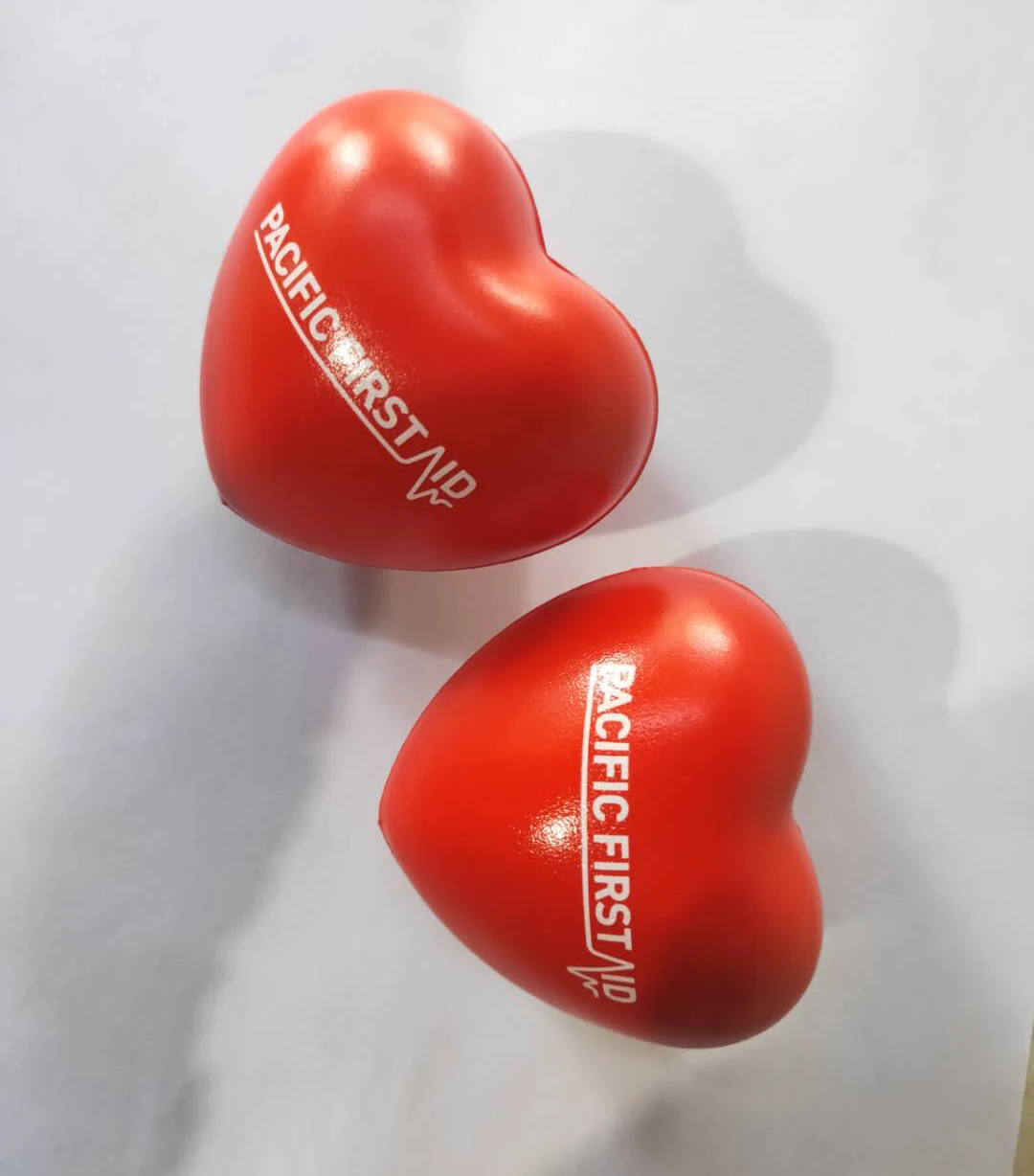 Hot Selling Love Heart Stress Toy 70mm Blood Donation Love Heart Stress Ball for Promotion