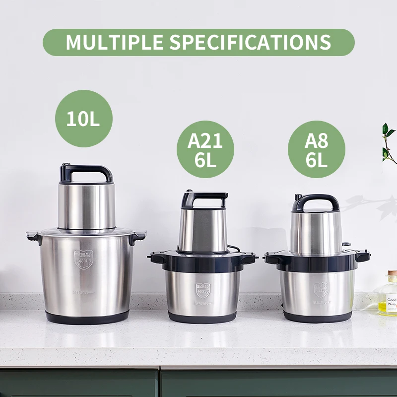 Hot sale factory price stainless steel fufu yam pounding machine big meat grinder electric yam pounder 6/8/12l Pure copper motor