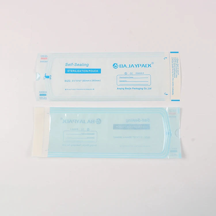 Self Sealing Sterilization Bag For Oral Beauty Salon Drum Type Medical Steam Sterilization Packaging Bag