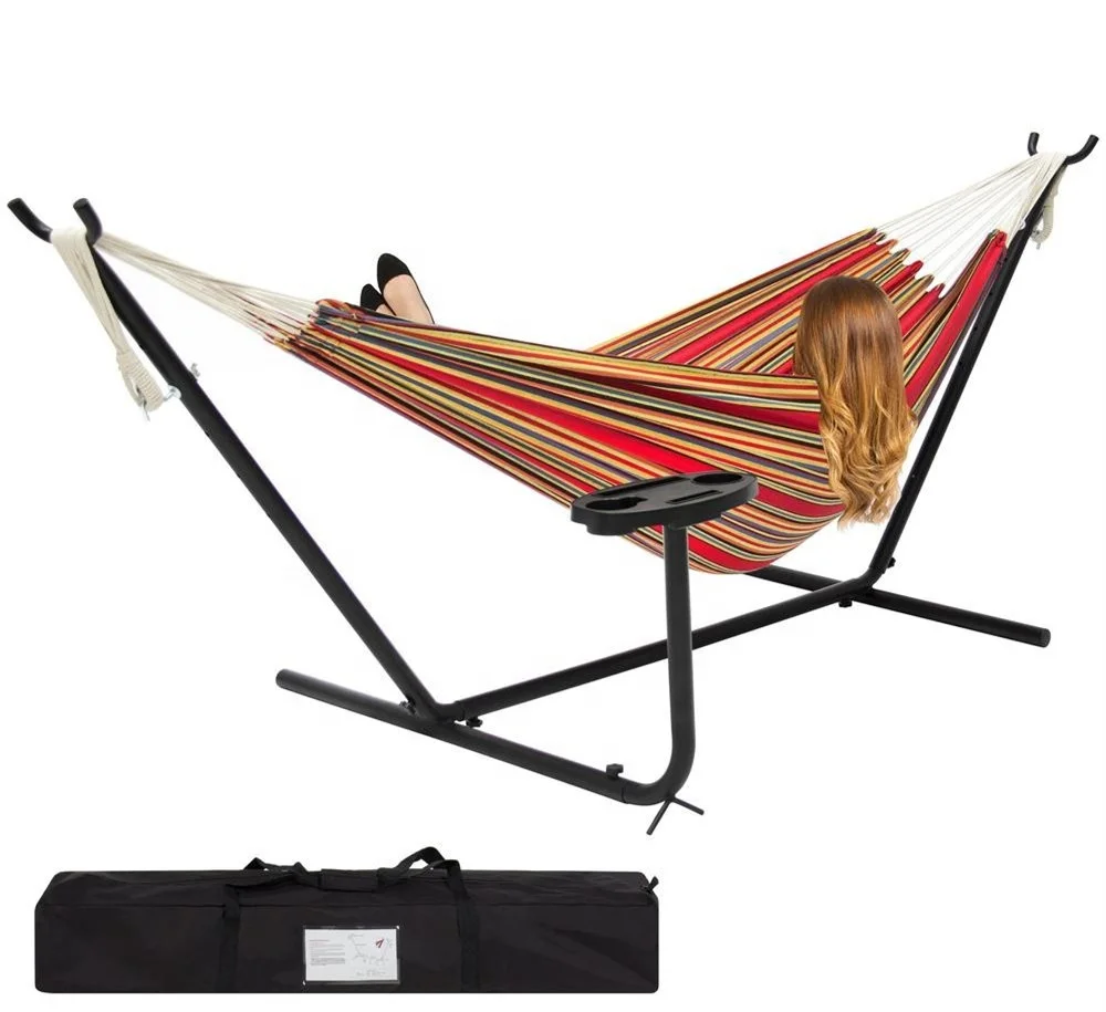 Прочный портативный стальной Открытый Кемпинг гамак подставка легко собрать рамку с сумкой для переноски