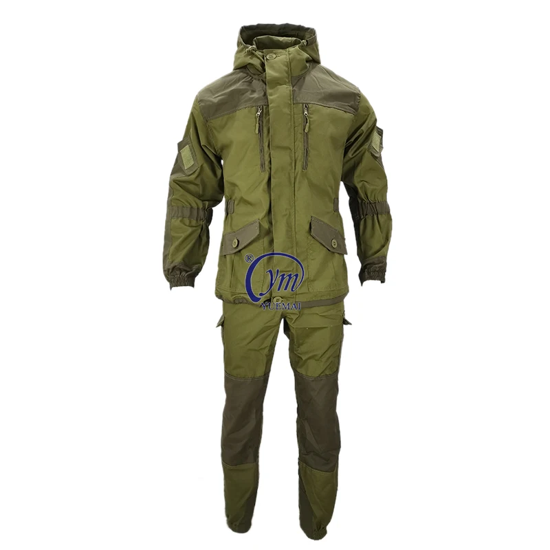 Wholesale Olive Green Polyester Cotton Outdoor Hunting Set Combat Gorka Uniform Jacket Suit