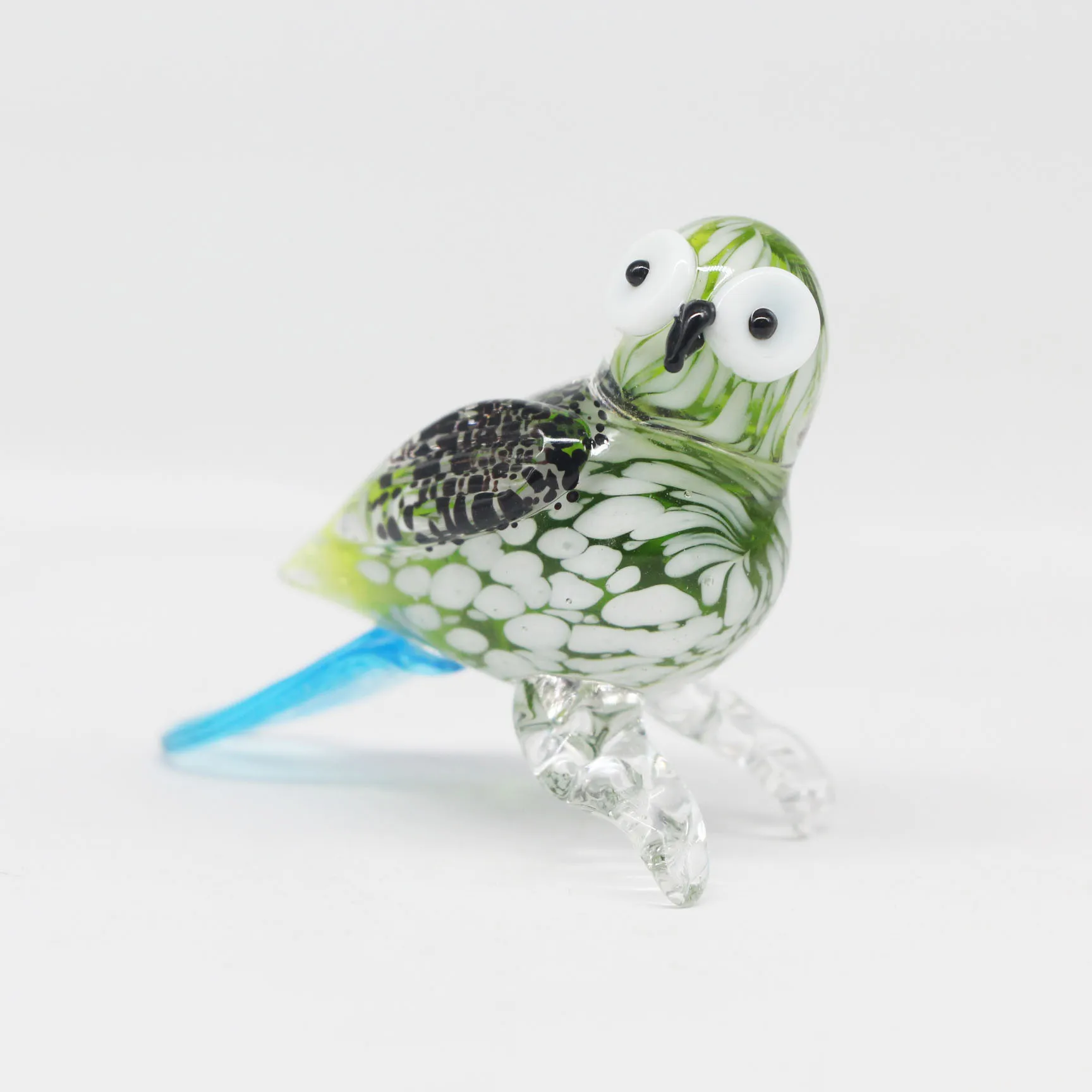 handmade owl bird glass murano figurines