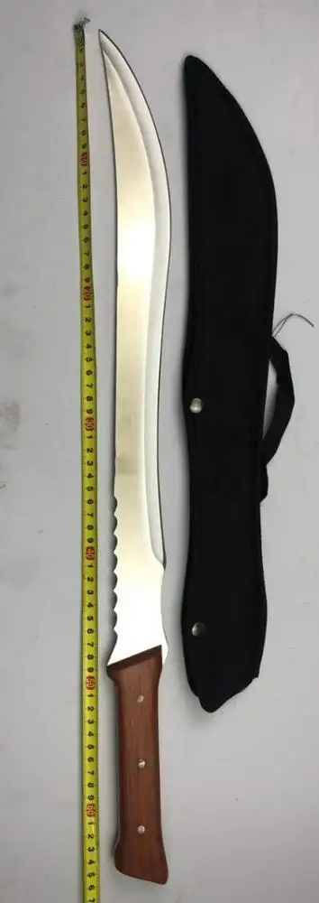 wholesale outdoor gear fixed blade  jungle camping hunting knife with wood handle  95007