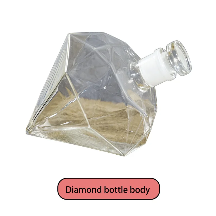 Professional Manufacturer Supplier High Borosilicate Glass Diamond Decanter