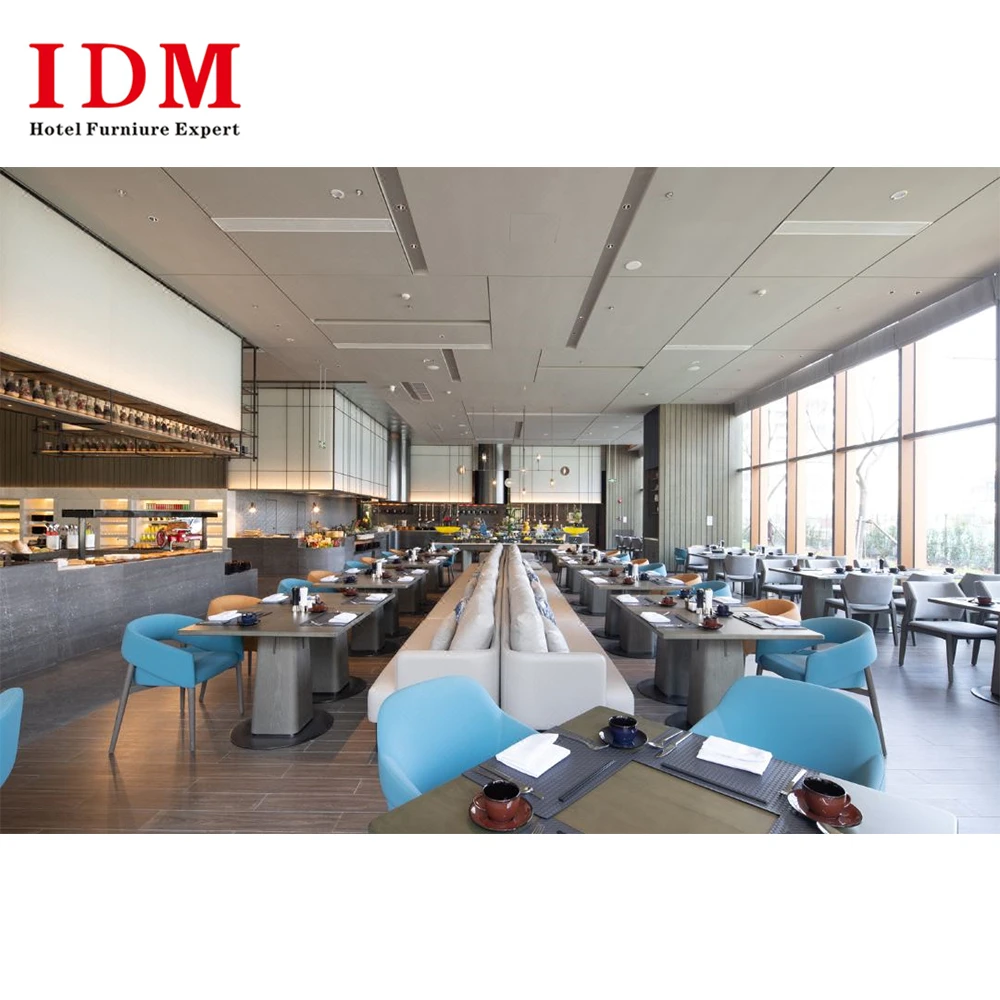 Custom Made Modern Nordic 5 Star Hotel Dubai Luxury Eco Friendly Restaurant Furniture Restaurant Hotel Furniture