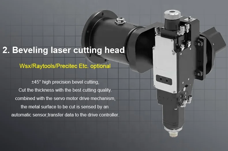 Intelligent Metal Bevel Pipe Laser Cutting Machine 3d Five-Axis Processing 1kw 3000w 3 Chuck Bevel Laser Pipe Cutter Manufacture