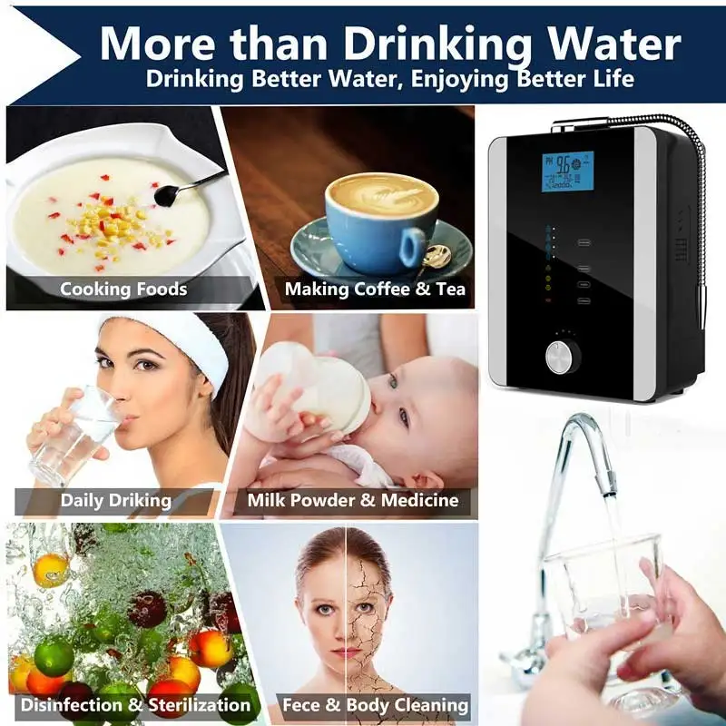 Cawolo AL-808D 5 7 11 plates alkaline water ionizer kangen water ionizer machine