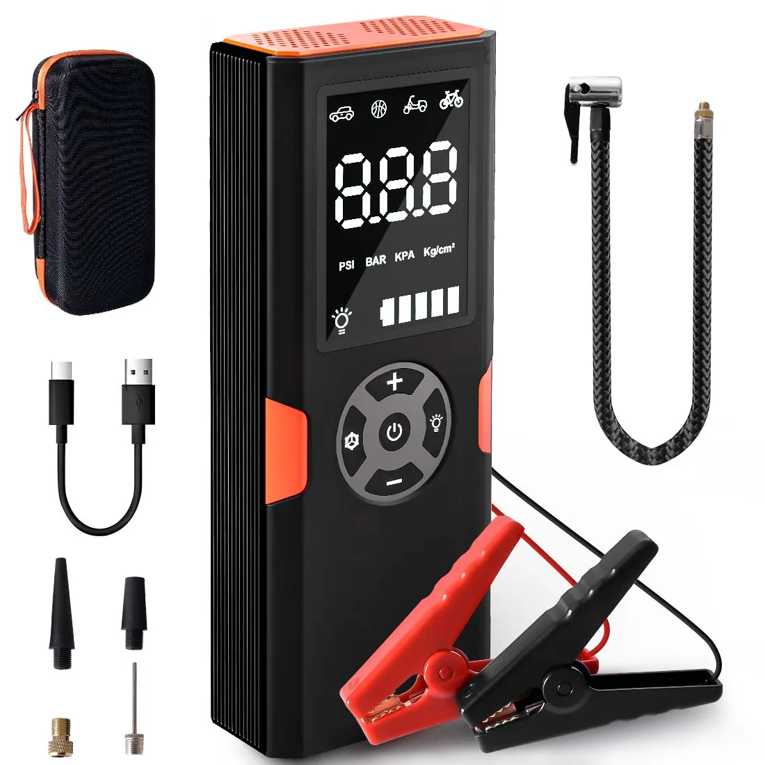 Ready to Ship UPP rechargeable air pump tire inflator 12v tire inflator