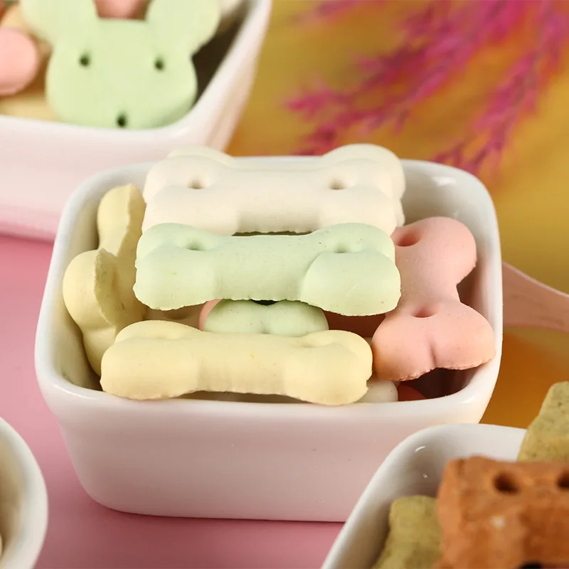 New Hot Pet Snacks Wholesale Customized China Factory Nutritious Pet Snacks Chewy Snacks Bone Shaped Biscuits