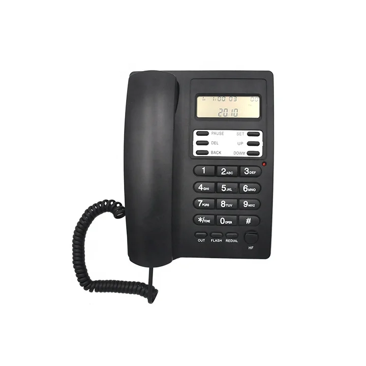 Desktop Landline Corded Telephone with Caller ID Function and Wall Hanging Small Extension Fixed Phone For UK BT Telephone Line