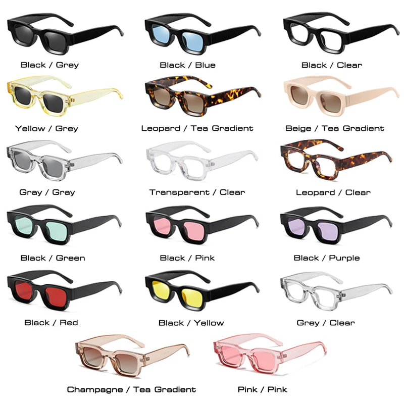 Custom Logo Fashion Retro Women Punk Shades Sun Glasses UV400 Small Square Polarized Sunglasses For Men