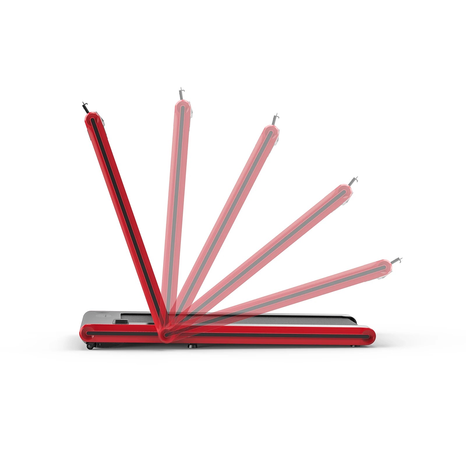 2 in 1 Compact Foldable Treadmill for Home with Wireless Speaker LED Display and Remote Control Walking Jogging Running Machine