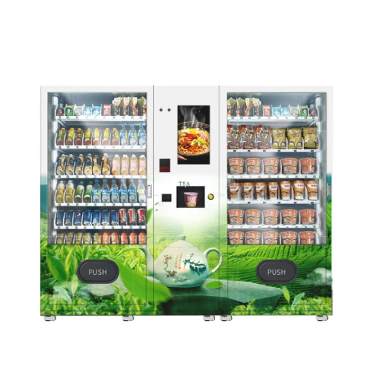 Best sale smart Instant noodle vending machine coffee milk tea vending machine with hot water