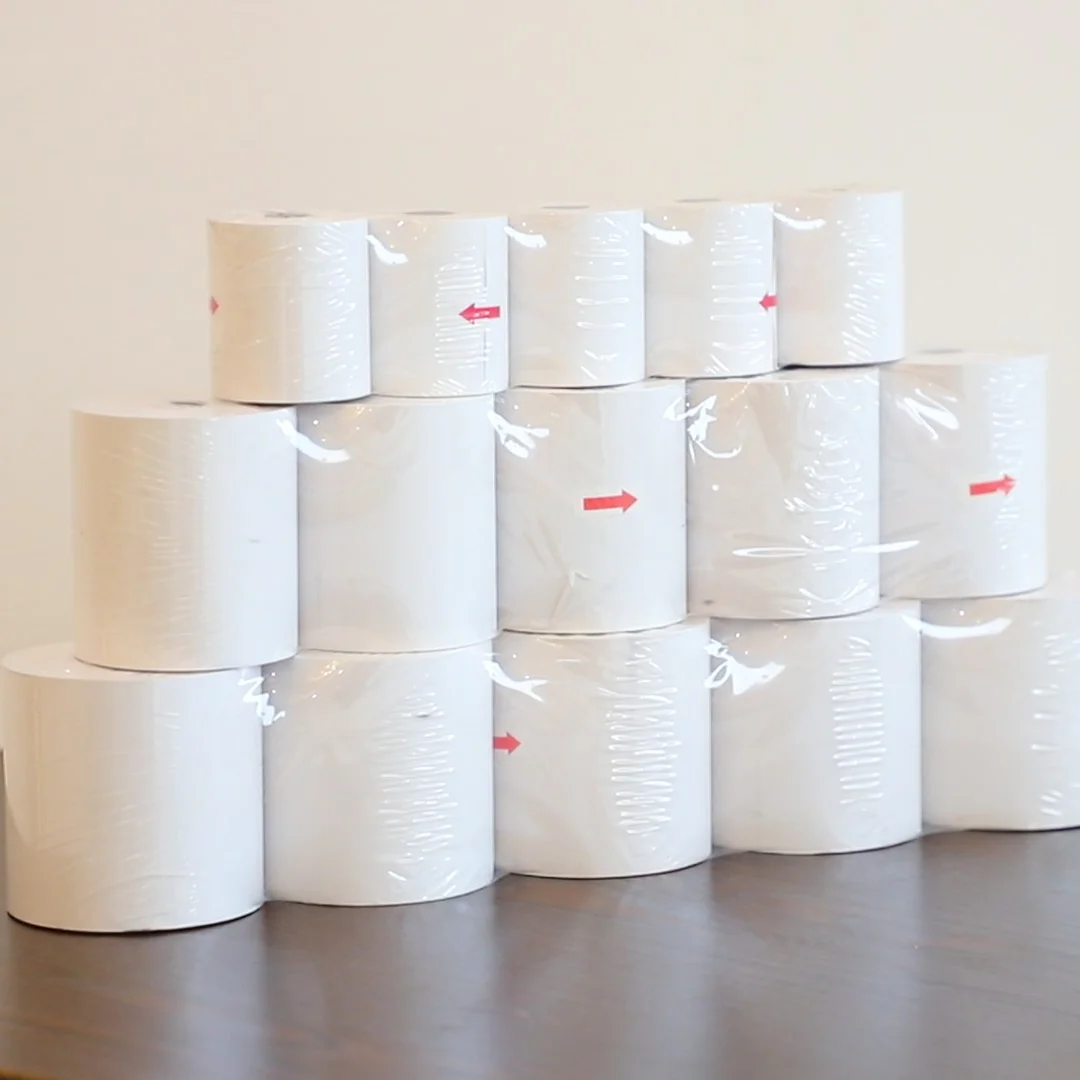 china factory price thermal receipt paper roll 57x50mm Coreless