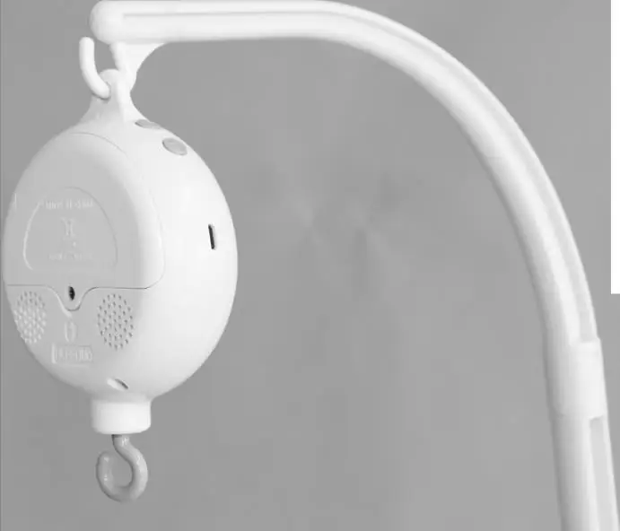 
2021 new wooden battery baby crib mobile musical box wooden baby bell 35 melody wireless and TF card version 