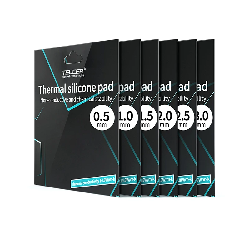 Thermal Conductivity 14.8w/mk thermal pad 120*120mm chip CPU GPU Notebook computer Silicone Pad