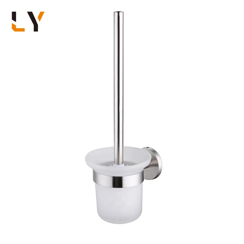 Factory High Quality Wall Mounted Glass Stainless Steel 304 Toilet Clean Brush