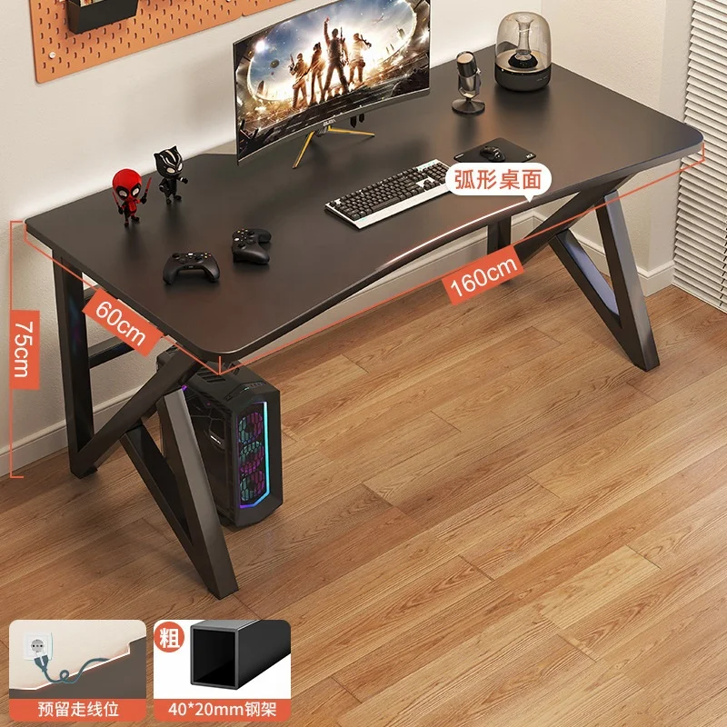 2024 YOUTAI New Product K-shaped Thickened Frame Computer Gaming Table with Cable Management Groove and Chair