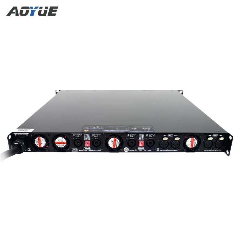 D4-3500 GaN 2 ohm 4 channels 1u class d  3500w power amplifier