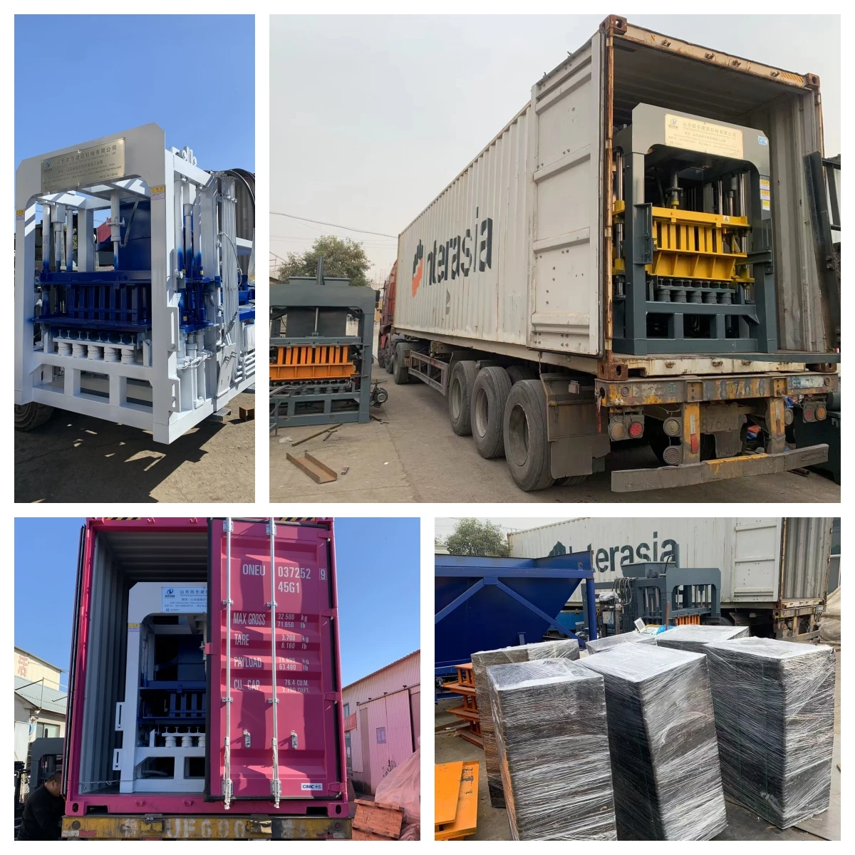 Kaidong QT4-15C Automatic Interlocking Brick Machine Hollow Concrete Brick Block Moulding Machine Cement Brick Making Machinery