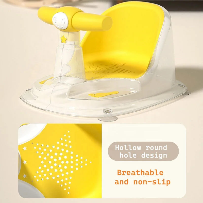 Wholesale Plastic Kids Cushion 6 to 12 Months Baby Shower Seat Baby Bath Chair with Non-Slip Mat Toys baby bath chair seat