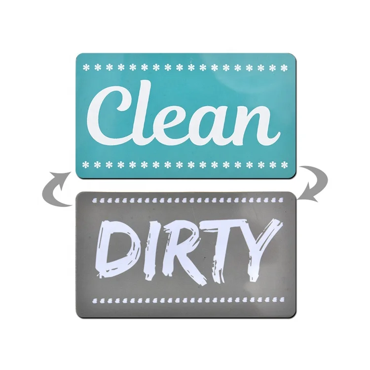 
Universal Strong Magnet Kitchen Dish Washer Clean Dirty Sign Double Sided Flip Reversible Dishwasher Magnet 