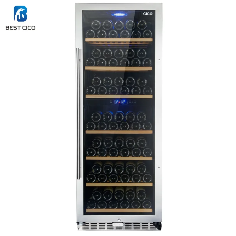 1.62m High Quality Compressor Wine Cooler luxury design wine refrigerator SF-128D