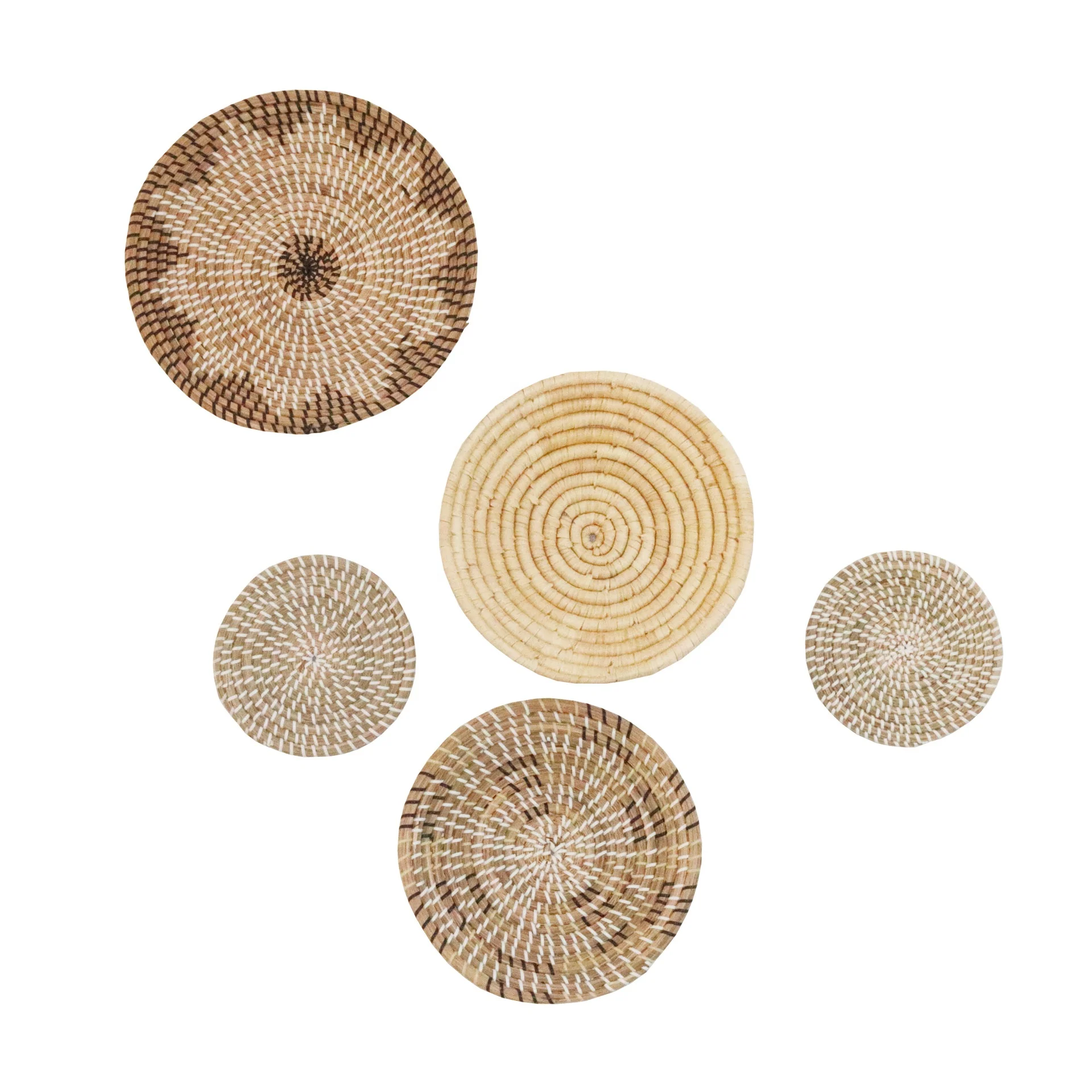 Hot sales Vietnam Manufacturer  Boho wall decoration basket sea Grass Wall Decoration Wall Decor Basket Seagrass