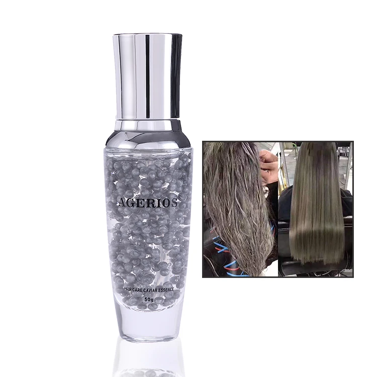 Agerios Caviar Anti-Aging Moisture Hair Serum At-Home Treatments Restore Dry Dull Chemically Damaged Hair