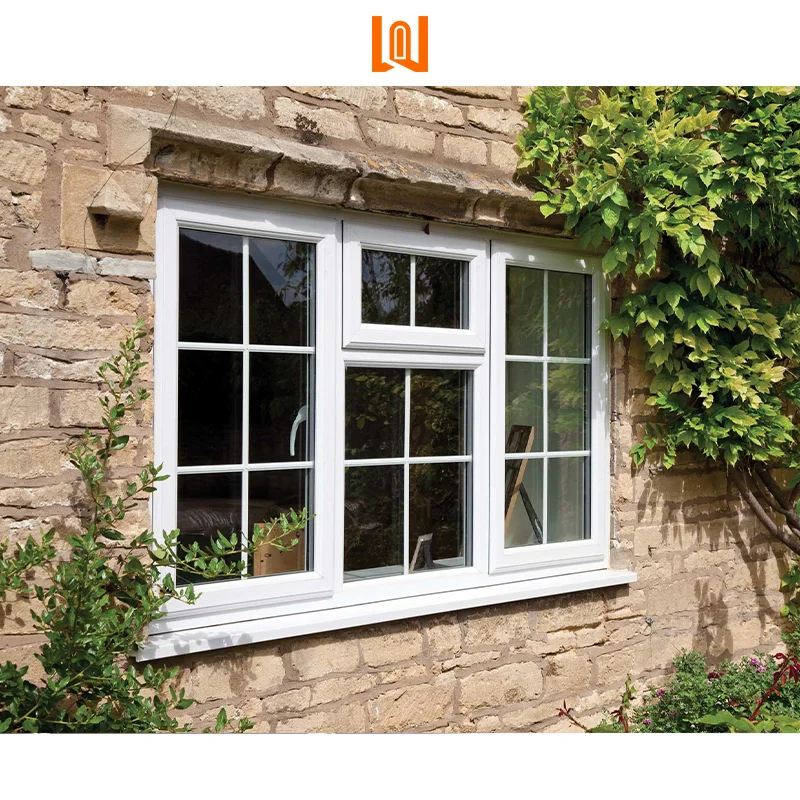 WANJIA Customization European Design UPVC Windows Double Glazing Doors Tempered Glass PVC Casement Window