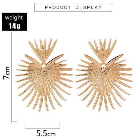 15 Style Charming Big Flowers Drop Earrings for Women Gold Metal Pearl Stone Leaf Geometric Jewelry