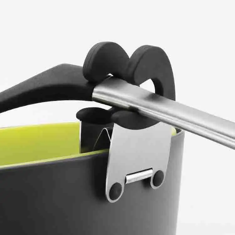 anti-scalding pan side clip pot spoon rest clip stainless steel pot spoon holder