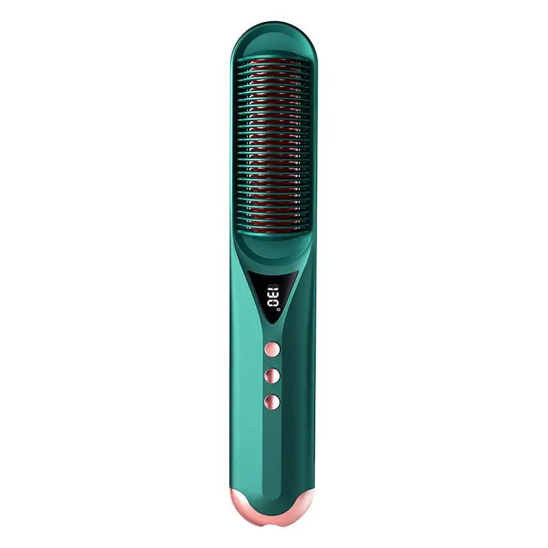 Hair Brush Private Label Flat Iron Hot Air Pick Electric Comb One Step Hair Dryer Fast Hair Straightener Brush Hot Air Brush