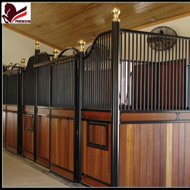 Customized front panel wooden horse stable   horse stall