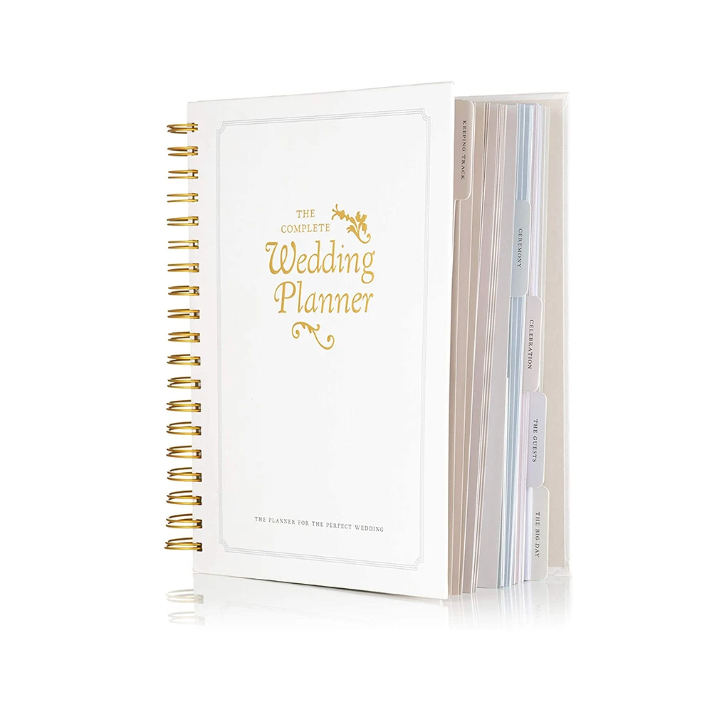 wholesale sublimation simple luxury agenda wedding planner books notebook
