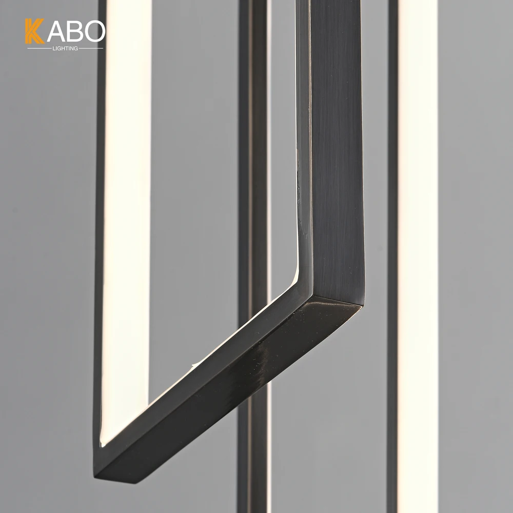 Indoor Lighting Led Stair Pendant Light Hanging Lamp Long Staircase Chandelier Large Big Modern Metal Chandelier