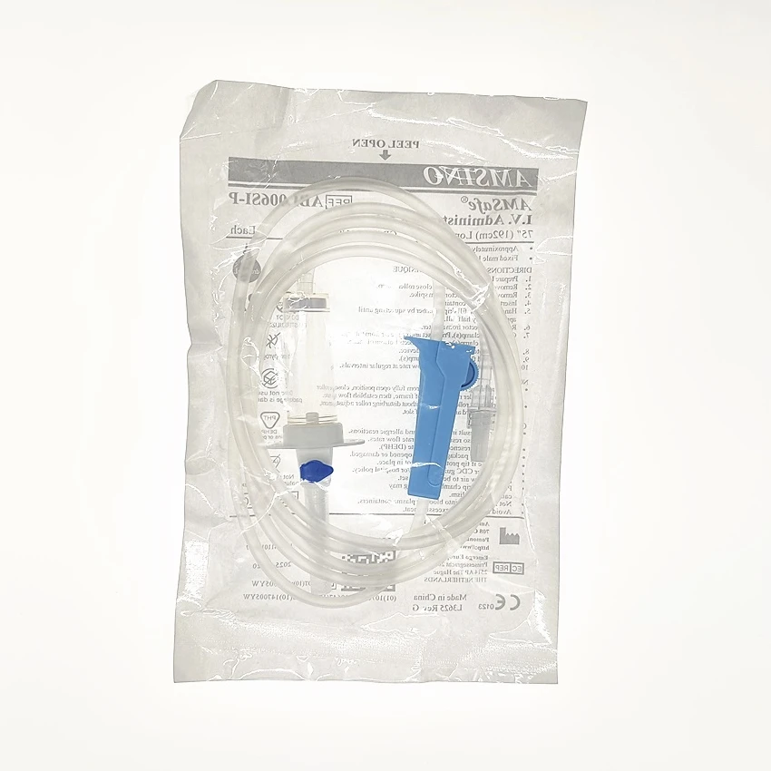 AMSINO Brand Infusion Set IV Set IV giving set with needle with CE/ISO