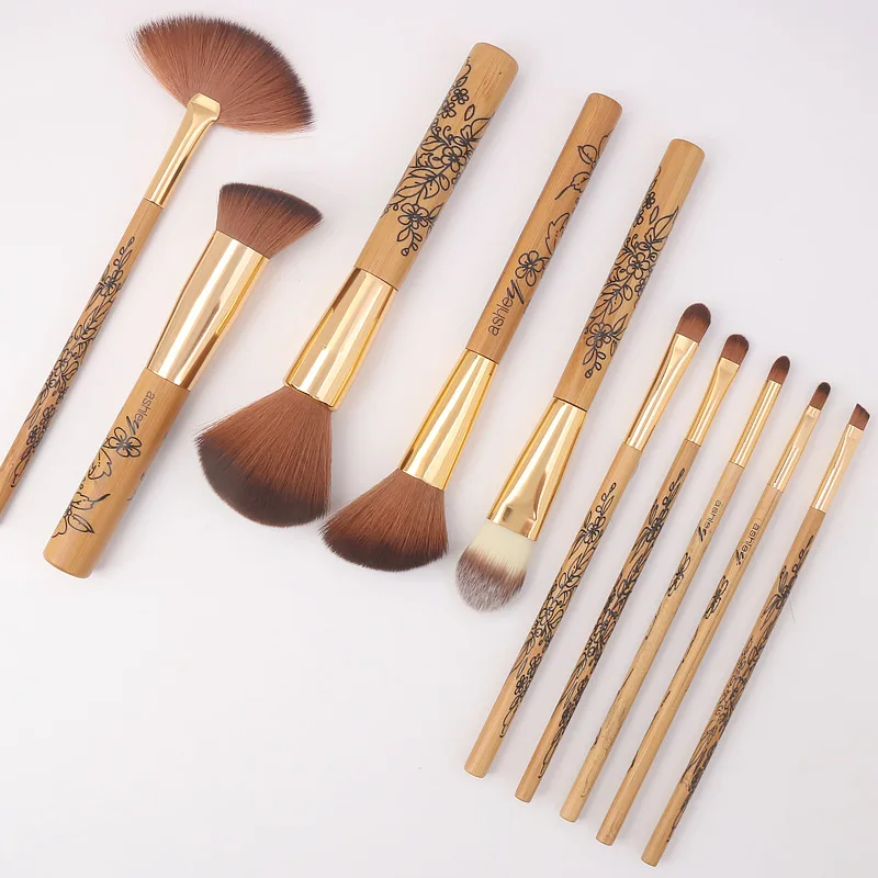 Free sample dropshipping low moq professional 20 Pcs custom makeup brush set With Case