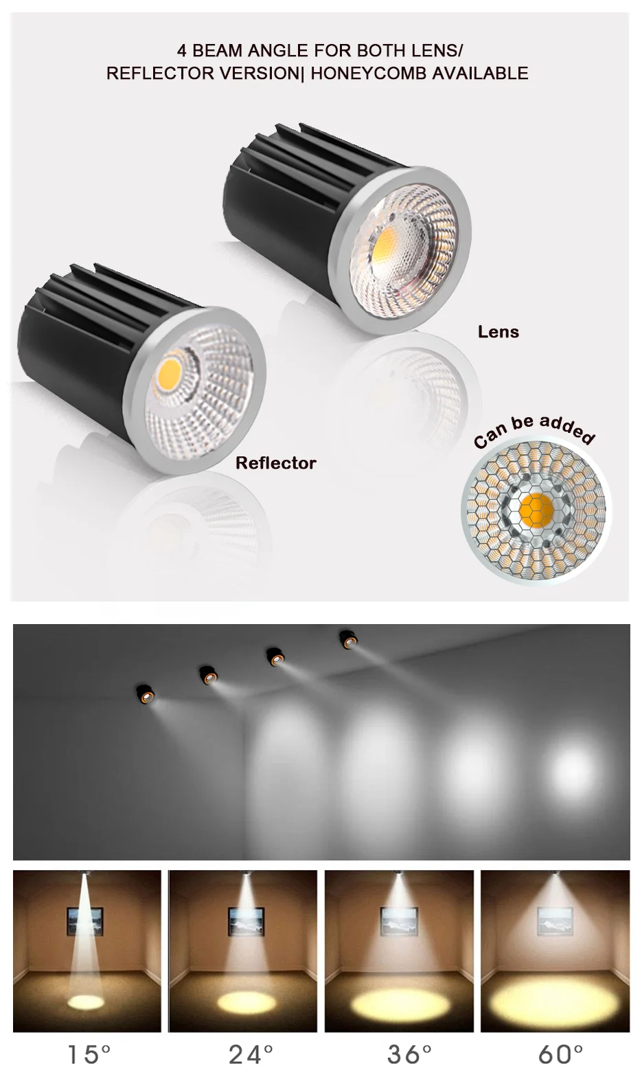 High lumen led light module downlight cct adjustable color change led recessed downlight module