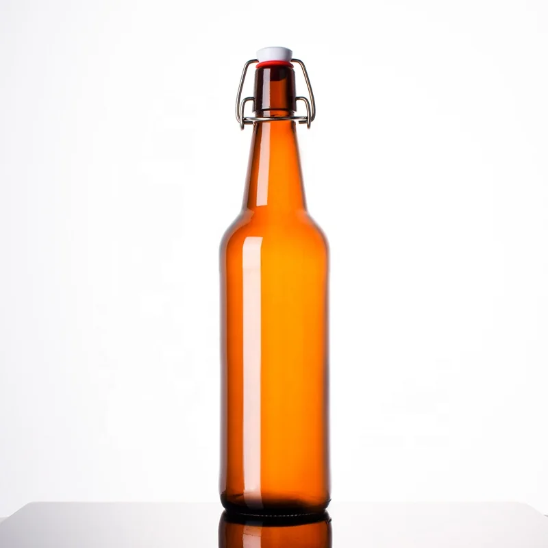 Ru Star New Arrival Bulk Fashionable Glass Bottle for Juice Maple Syrup Containers With Swing Top