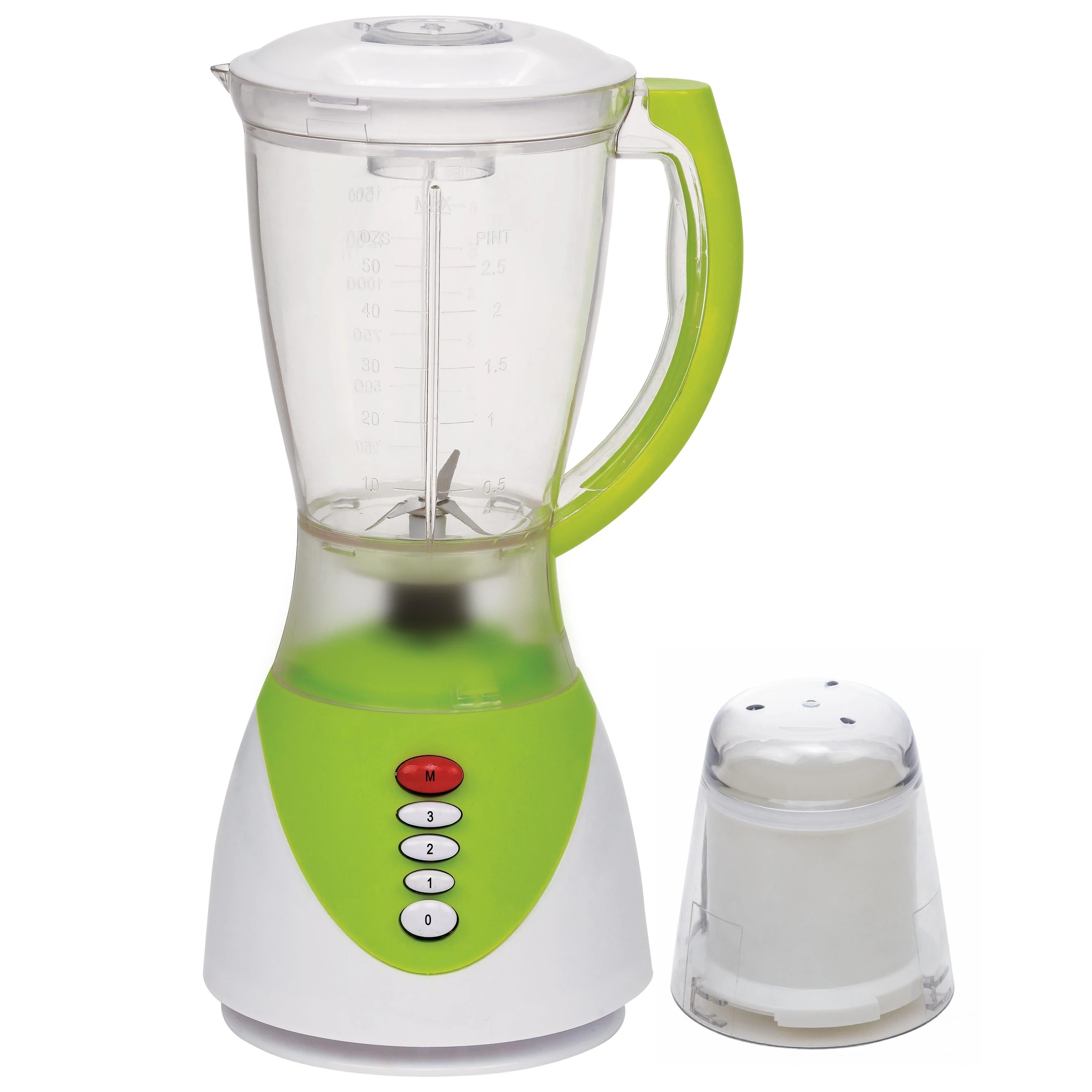 2 In 1 350W 3 Speeds 1.5L Plastic Jar Electric Glass Jar Electric Blender Table Blender Food Blender