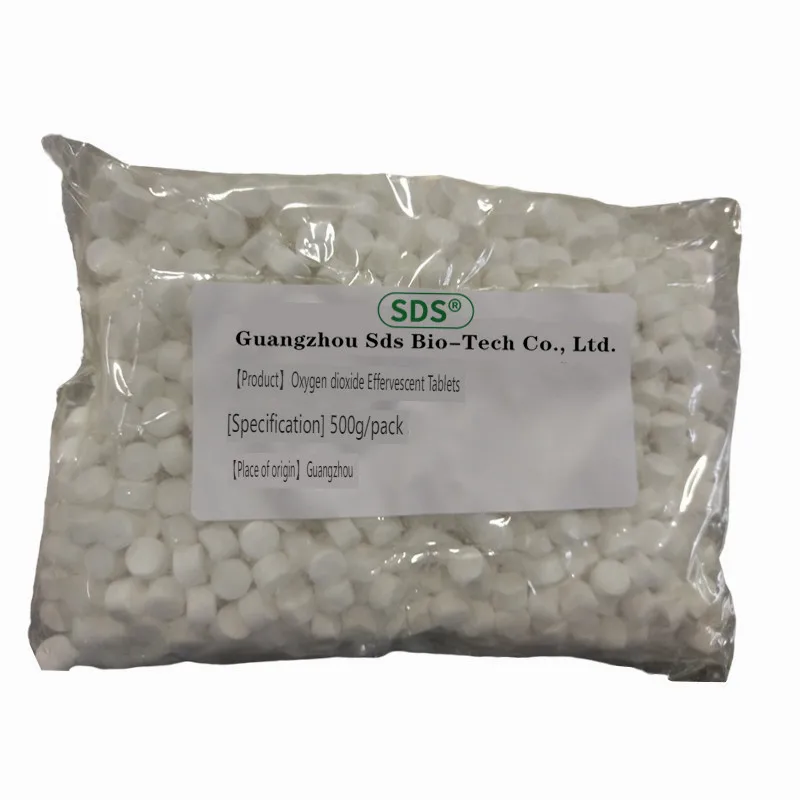 High Efficiency Chlorine Dioxide 10% Prize Stabilized Clo2 Tablets For Waste Water